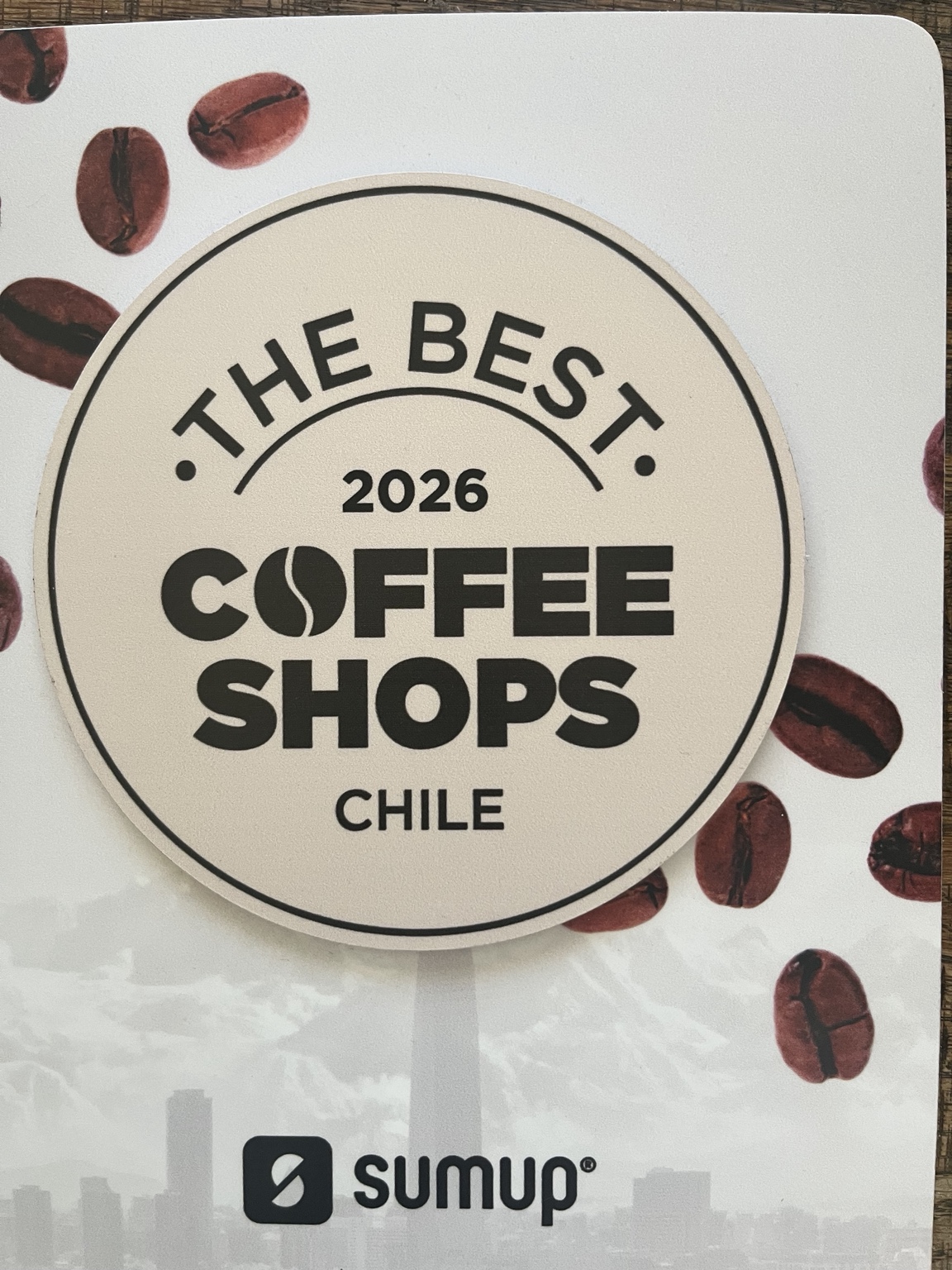 Sello The Best Coffee Shops Chile 2026 entregado a COFI